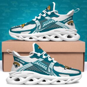 Jacksonville Jaguars Clunky Sneakers Custom Your Name, Sport Sneakers For Fans, Gifts For Sport Lovers, Gift For Dad