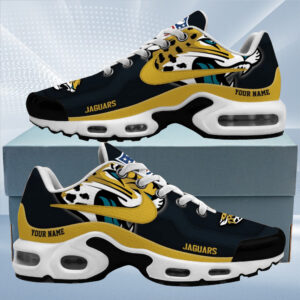 Jacksonville Jaguars Personalized Name Team Mix Colors V1 Air Max Shoes Air Cushion Sneakers