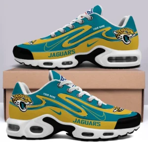 Jacksonville Jaguars Personalized Name Team Mix Colors V2 Air Max Shoes Air Cushion Sneakers