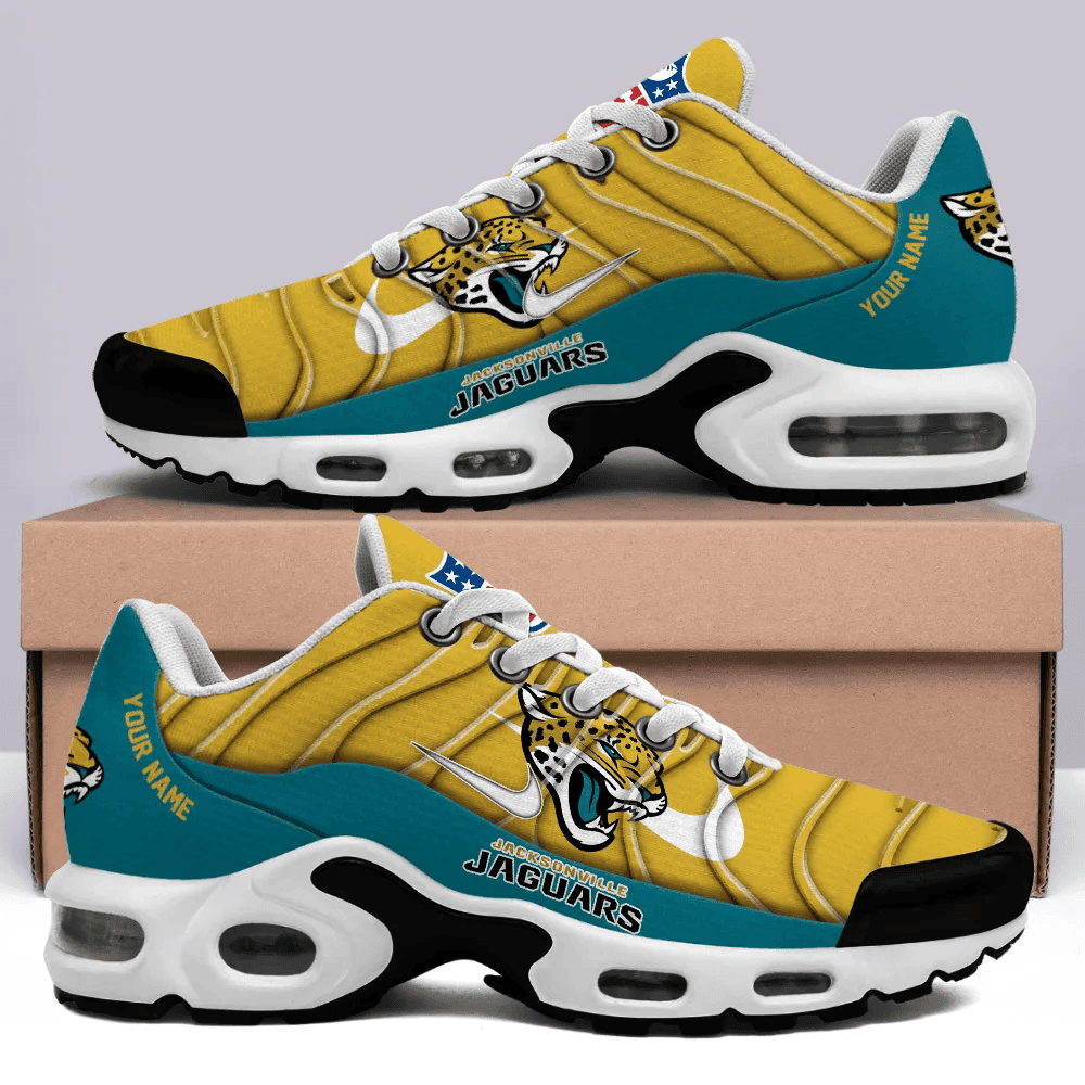 Jacksonville Jaguars Personalized Name Team Mix Colors V4 Shoes Air Cushion Sneakers 1 Jacksonville Jaguars Personalized Name Team Mix Colors V4 Shoes Air Cushion Sneakers