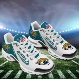 Jacksonville Jaguars Personalized Name Team Mix Colors Wing Logo Air Max Shoes Air Cushion Sneakers