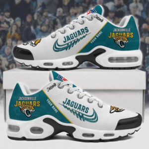 Jacksonville Jaguars Personalized Name Team Mix Colors Wing Logo Air Max Shoes Air Cushion Sneakers