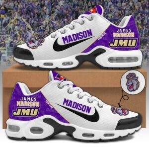 James Madison Dukes Shoes 2025 Version Custom Name, Shoes For Sport Fan, Sport Gifts Ph270