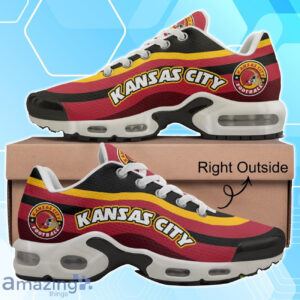 Kansas City Chiefs Football Team Logo Colors Waves Shoes Air Cushion Sneakers