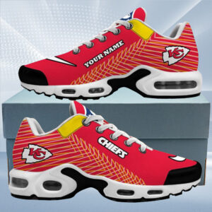 Kansas City Chiefs Logo Custom Name Air Max Shoes Air Cushion Sneakers