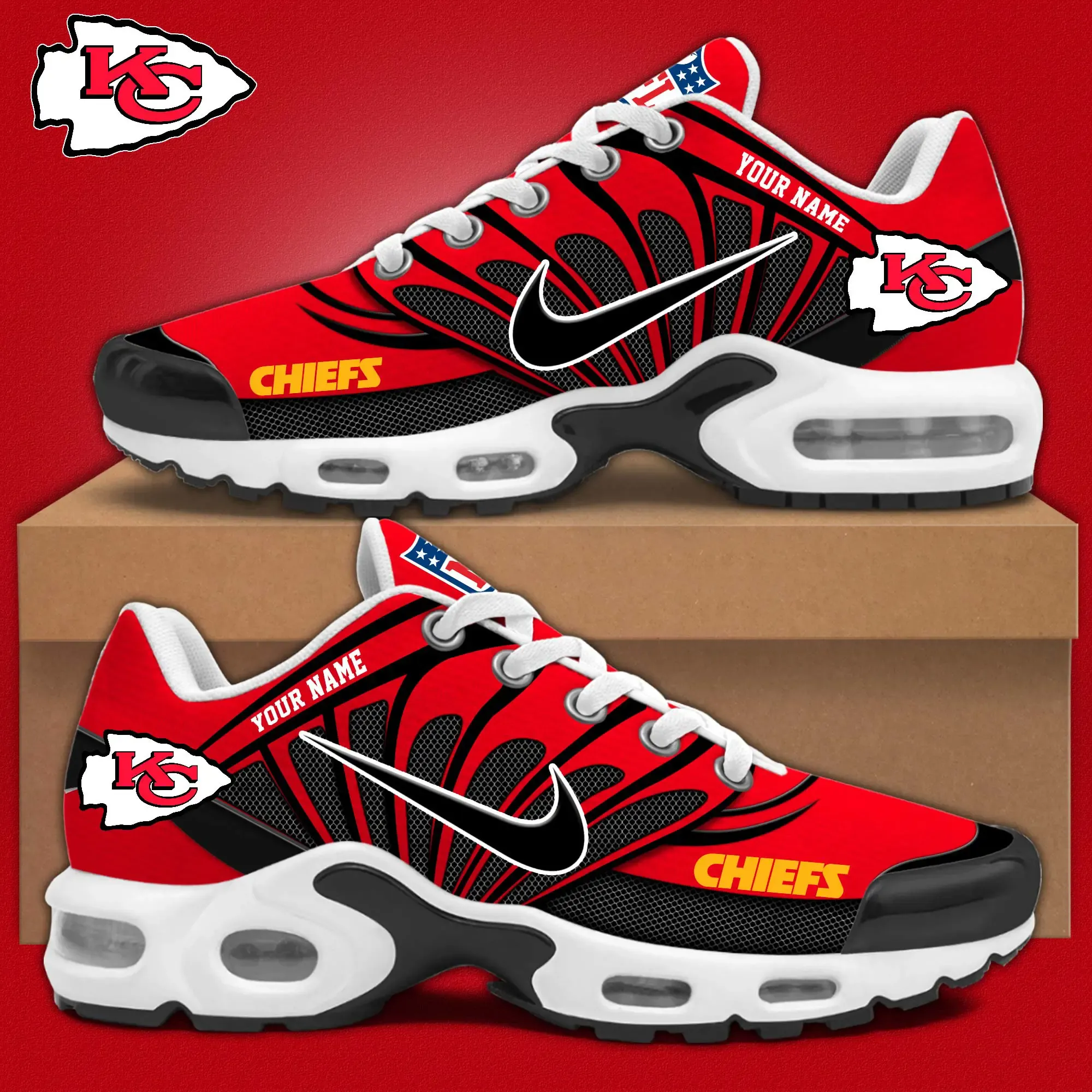 Kansas City Chiefs New Air Max Plus Shoes Air Cushion Sneaker 209tr-1824 1 Kansas City Chiefs New Air Max Plus Shoes Air Cushion Sneaker 209tr-1824