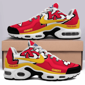 Kansas City Chiefs Personalized Name Team Mix Colors V1 Air Max Shoes Air Cushion Sneakers