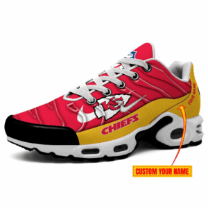 Kansas City Chiefs Personalized Name Team Mix Colors V4 Air Max Shoes Air Cushion Sneakers