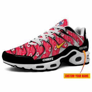 Kansas City Chiefs Personalized Name Team Mix Colors V5 Air Max Shoes Air Cushion Sneakers