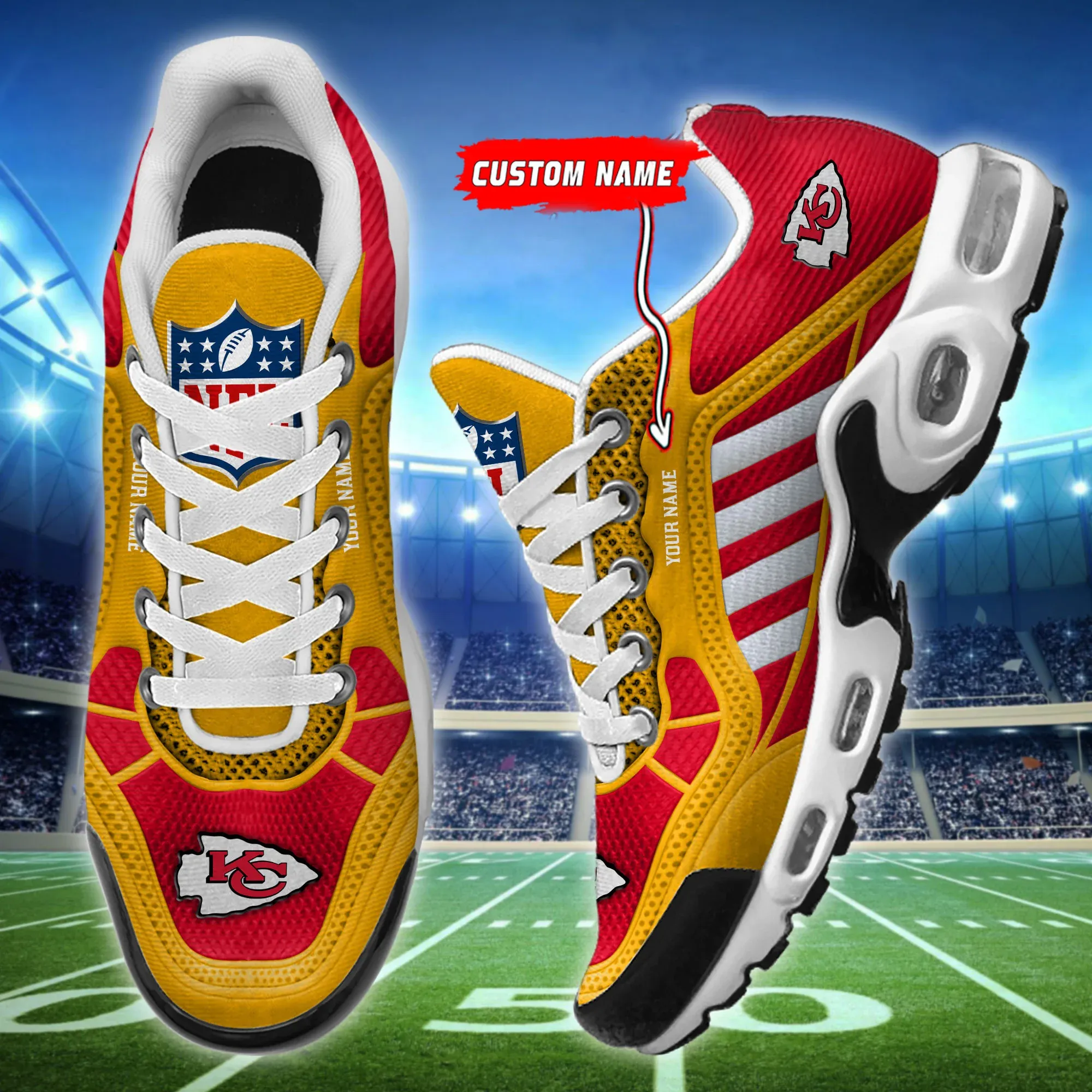 Kansas City Chiefs Personalized New Air Max Plus Shoes Air Cushion Sneaker 924uj-9721 1 Kansas City Chiefs Personalized New Air Max Plus Shoes Air Cushion Sneaker 924uj-9721