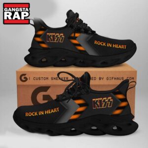 Kiss Band Rock In Heart Air Max Shoes Air Cushion Sneakers