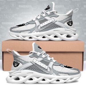 Las Vegas Raiders Clunky Sneakers Custom Your Name, Sport Sneakers For Fans, Gifts For Sport Lovers, Gift For Dad