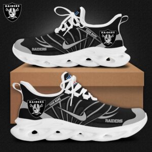 Las Vegas Raiders Customized Premium Max Soul Shoes