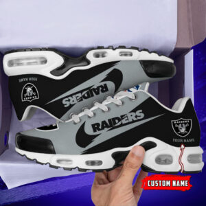 Las Vegas Raiders Logo Custom Name Air Max Shoes Air Cushion Sneakers
