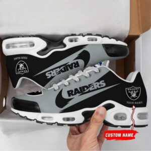 Las Vegas Raiders Logo Custom Name Shoes Air Cushion Sneakers