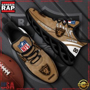 National Football League Las Vegas Raiders Air Max Shoes Air Cushion Sneakers