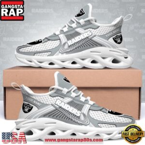 Las Vegas Raiders Custom Name Clunky Sneaker Max Soul Shoes