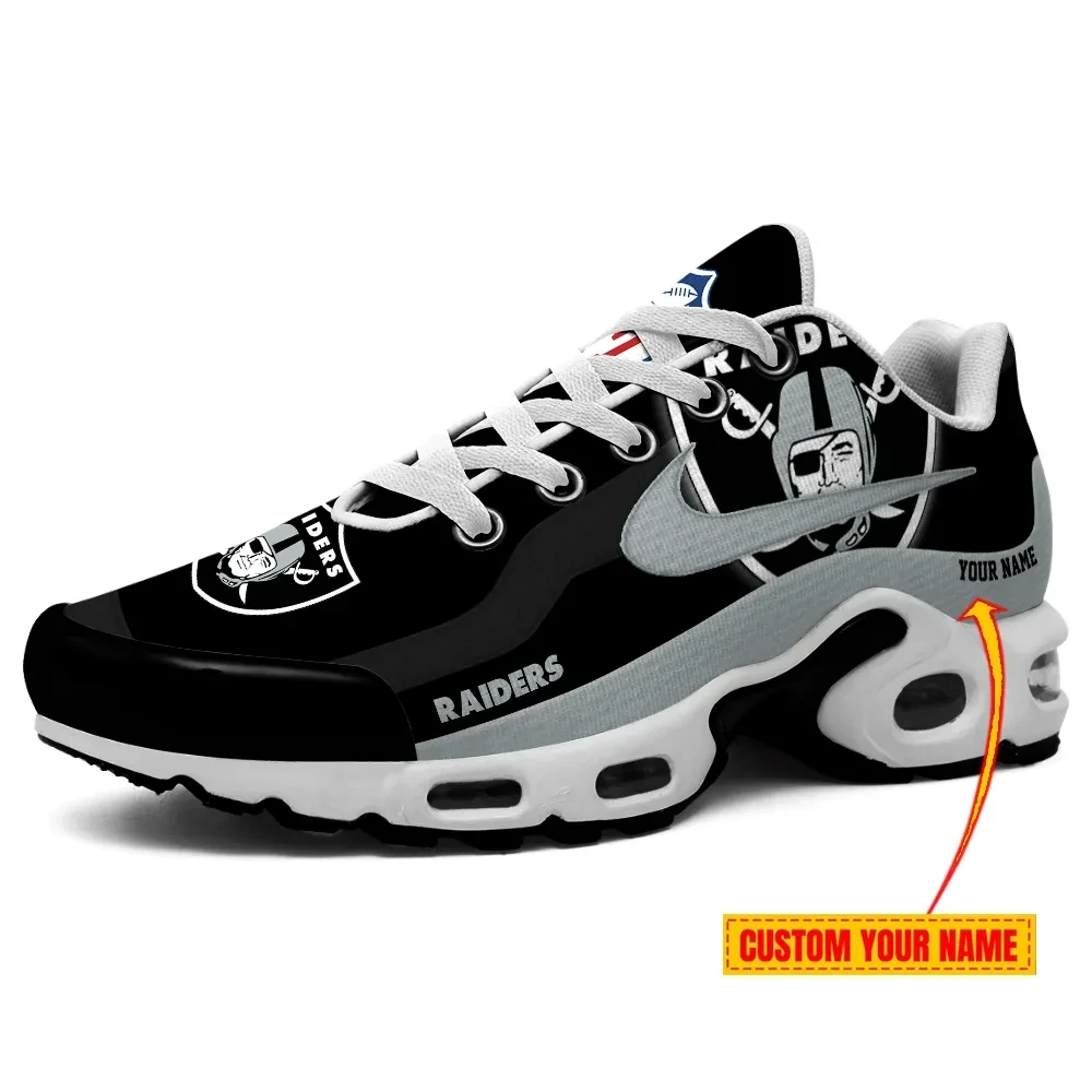Las Vegas Raiders Personalized Name Team Mix Colors V1 Air Max Shoes Air Cushion Sneakers 1 Las Vegas Raiders Personalized Name Team Mix Colors V1 Air Max Shoes Air Cushion Sneakers