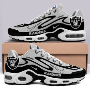 Las Vegas Raiders Personalized Name Team Mix Colors V2 Air Max Shoes Air Cushion Sneakers