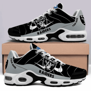 Las Vegas Raiders Personalized Name Team Mix Colors V4 Shoes Air Cushion Sneakers