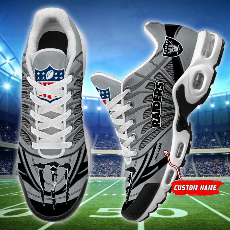 Las Vegas Raiders Shoes Air Cushion Sneakers 1 Las Vegas Raiders Shoes Air Cushion Sneakers