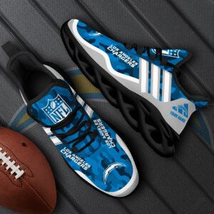 Los Angeles Chargers Black Max Soul Shoes 2025 Versions Custom Name 430