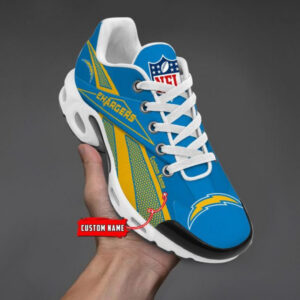Los Angeles Chargers Custom Name Shoes Air Cushion Sneakers