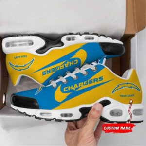 Los Angeles Chargers Logo Custom Name Shoes Air Cushion Sneakers