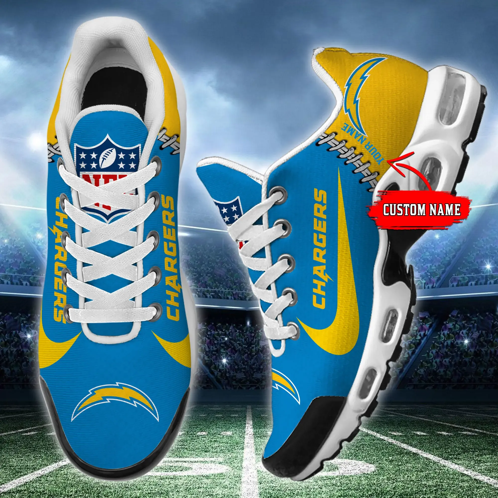 Los Angeles Chargers New Air Max Plus Shoes Air Cushion Sneaker 754vi-2821 1 Los Angeles Chargers New Air Max Plus Shoes Air Cushion Sneaker 754vi-2821