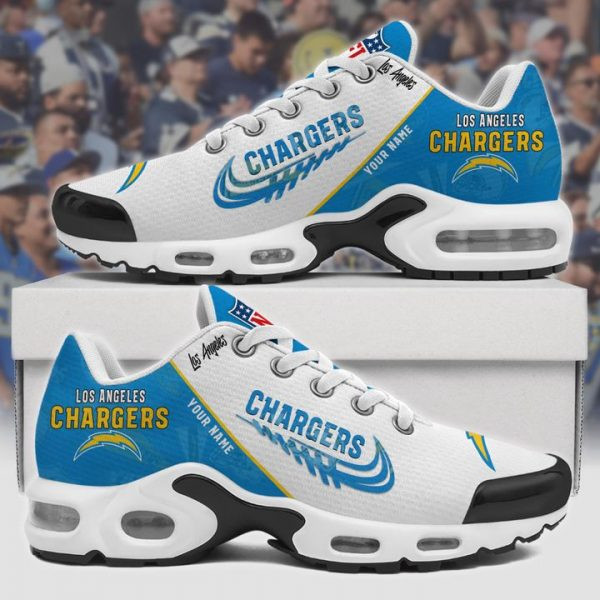Los Angeles Chargers Personalized Name Team Mix Colors Wing Logo Air Max Shoes Air Cushion Sneakers 1 Los Angeles Chargers Personalized Name Team Mix Colors Wing Logo Air Max Shoes Air Cushion Sneakers