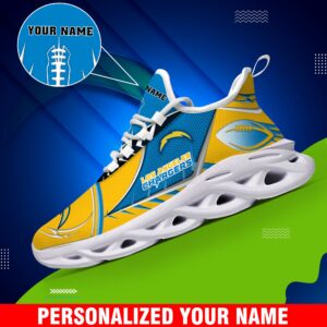 Los Angeles Chargers Sport White C Sneakers 2025 Version Personalized Your Name 528