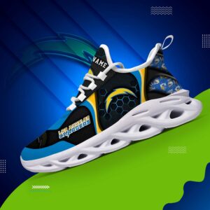 Los Angeles Chargers White C Sneakers 2025 Version Personalized Your Name 432