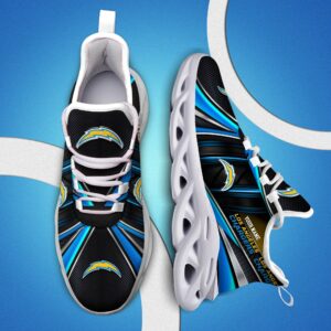 Los Angeles Chargers White C Sneakers 2025 Version Personalized Your Name, Sport Team Sneakers, Sport Gifts Ph892