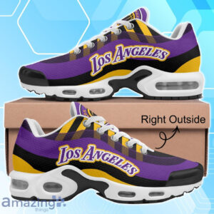 Los Angeles Lakers Nba Basketball Team Colors Waves Air Max Shoes Air Cushion Sneakers