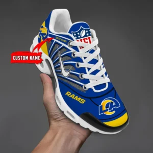 Los Angeles Rams Personalized Name Team Mix Colors Sport Team Air Max Shoes Air Cushion Sneakers 806ba-1708