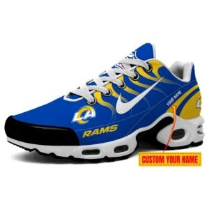 Los Angeles Rams Personalized Name Team Mix Colors V3 Air Max Shoes Air Cushion Sneakers