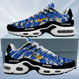 Los Angeles Rams Personalized Name Team Mix Colors V5 Air Max Shoes Air Cushion Sneakers