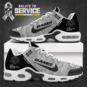 Los Angeles Rams Team Shoes 2025 Version Custom Name 581