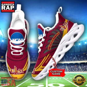 NCAA LouisianaMonroe Warhawks Custom Name Air Max Shoes Air Cushion Sneakerss