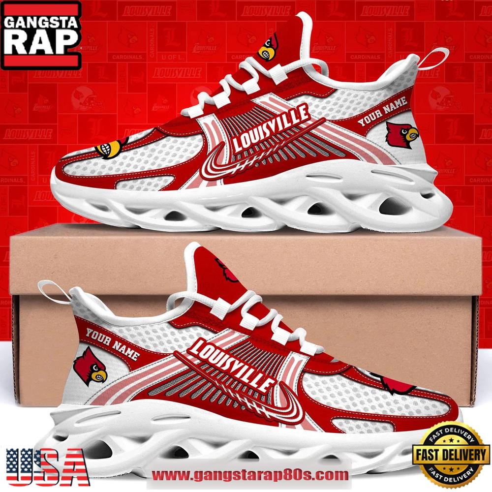Louisville Cardinals Custom Name Clunky Sneaker Max Soul Shoes 1 Louisville Cardinals Custom Name Clunky Sneaker Max Soul Shoes