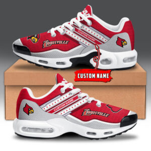 Louisville Cardinals Personalized Name Team Logo Mix Colors Star Line Air Max Shoes Air Cushion Sneakers