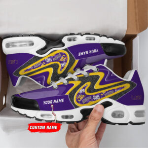 Lsu Tigers Personalized Name Team Checkmark Logo Mix Colors Stitch Line Shoes Air Cushion Sneakers