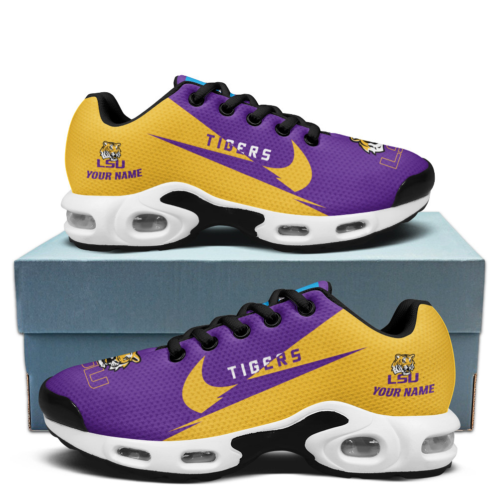 Lsu Tigers Personalized Name Team Logo Wings Of God Pattern Air Max Shoes Air Cushion Sneakers 1 Lsu Tigers Personalized Name Team Logo Wings Of God Pattern Air Max Shoes Air Cushion Sneakers