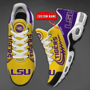 Lsu Tigers Personalized Name Team Mix Colors Sport Team Air Max Shoes Air Cushion Sneakers 190zc-8098