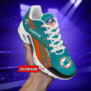 Miami Dolphins Custom Name Air Max Shoes Air Cushion Sneakers
