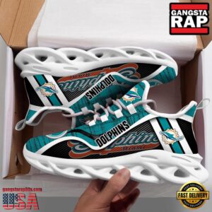 Miami Dolphins National Football League Clunky Air Max Shoes Air Cushion Sneakers Gift For Fans