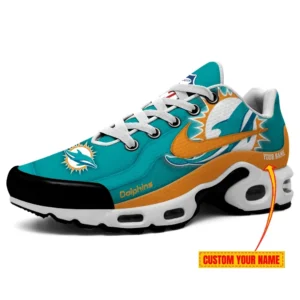 Miami Dolphins Personalized Name Team Mix Colors V1 Air Max Shoes Air Cushion Sneakers