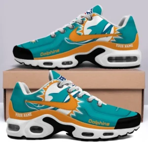 Miami Dolphins Personalized Name Team Mix Colors V1 Shoes Air Cushion Sneakers