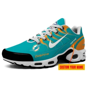 Miami Dolphins Personalized Name Team Mix Colors V3 Air Max Shoes Air Cushion Sneakers
