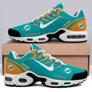 Miami Dolphins Personalized Name Team Mix Colors V3 Shoes Air Cushion Sneakers